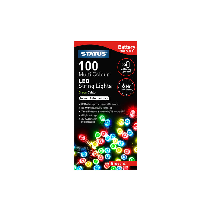 LED String Lights 100 Multi Coloured