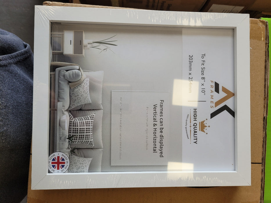 NDL 10x8 White Photo Frame