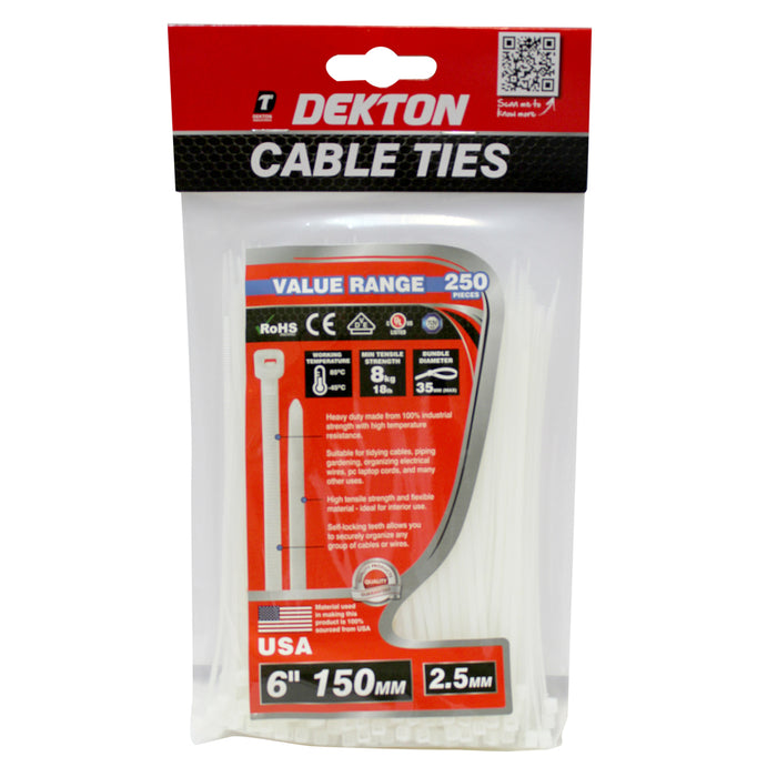 Cable Ties 150mm 250pc