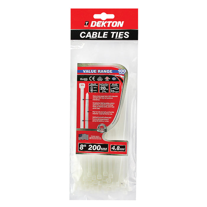 Cable Ties 200mm 100pc