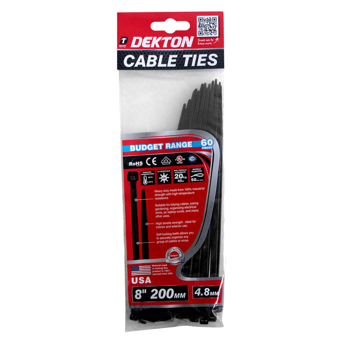 Cable Ties 200mm 60pc