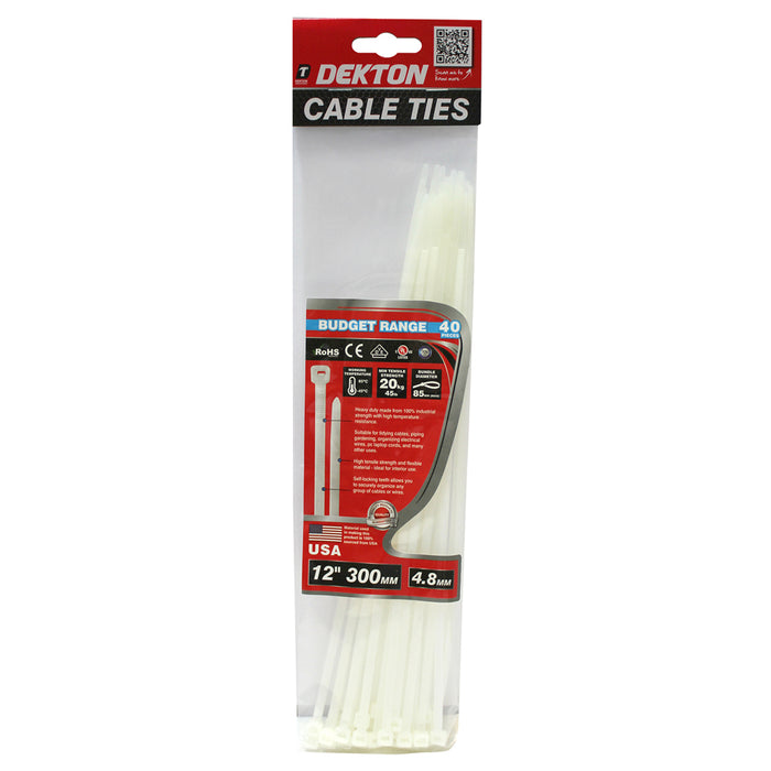 Cable Ties 300mm 40pc