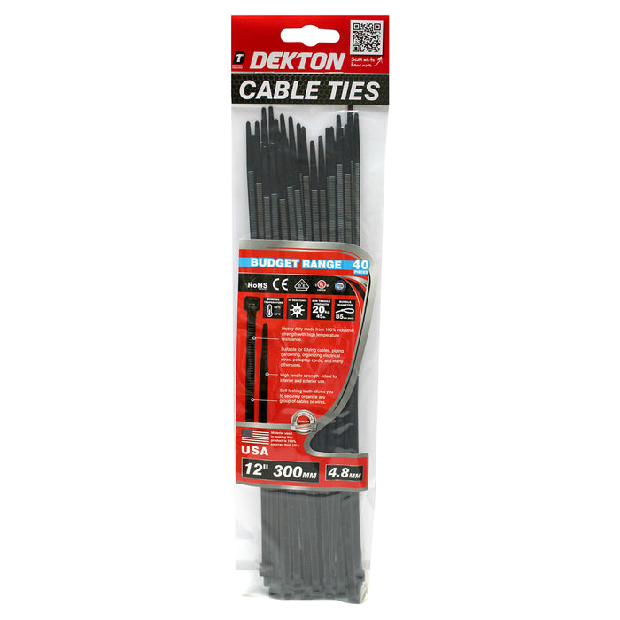 Cable Ties 300mm 40pc