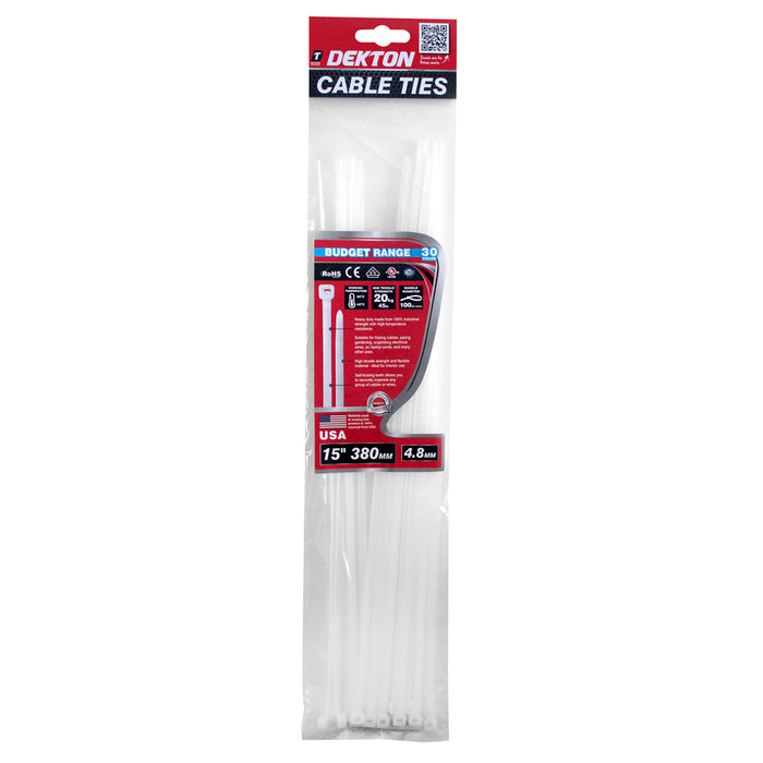 Cable Ties 380mm 30pc