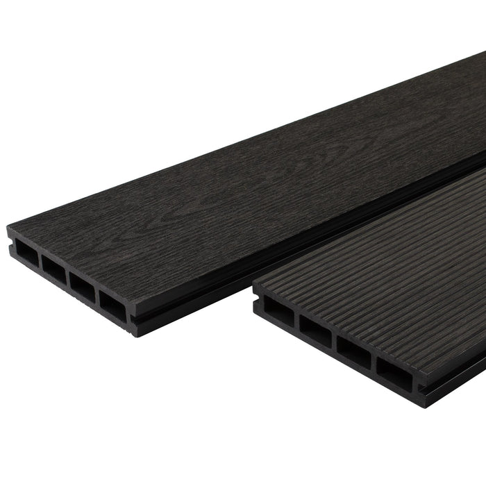 Complete Decking Kit Dark Grey Wood Grain — JMart Warehouse