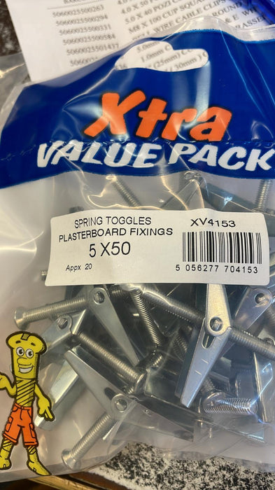 Spring Toggles 5 X 50