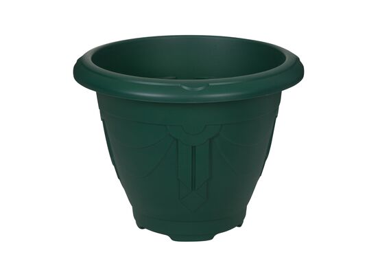Round Venetian Planter Green
