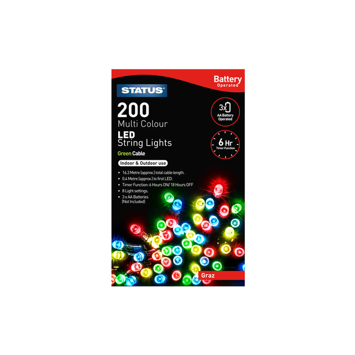 200 Multi Coloured LED