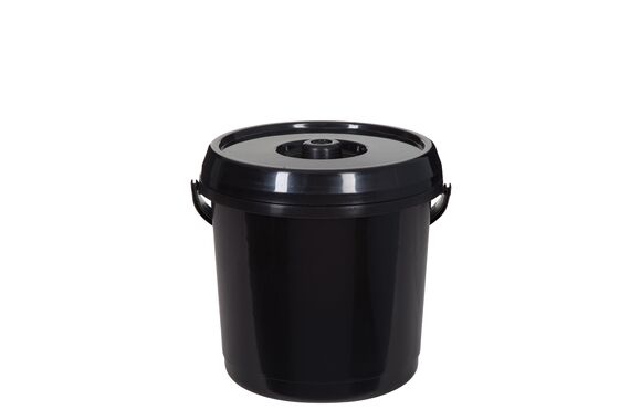 Bucket With Lid Black