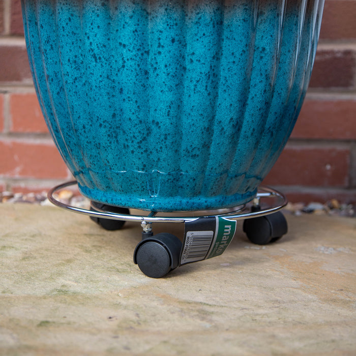 Chrome Effect Plant Pot Mover