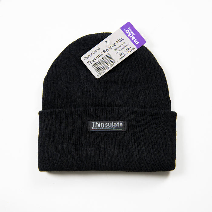 Fleece Lined Thermal Beanie Hat