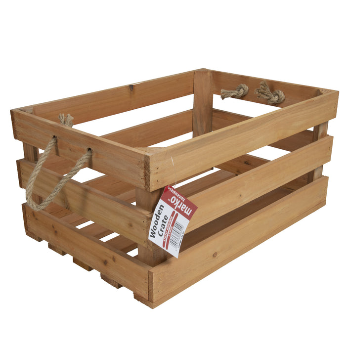 Light Brown Wooden Crates