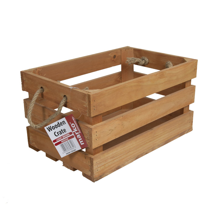 Light Brown Wooden Crates