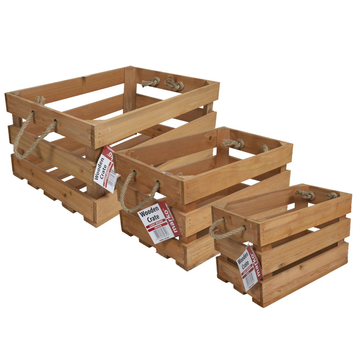 Light Brown Wooden Crates