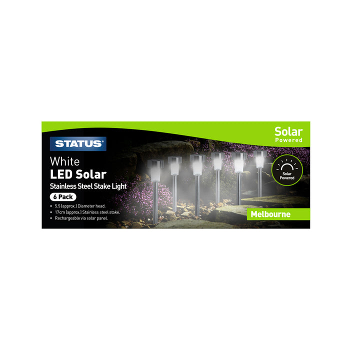 LED Solar Stake Light 6pc