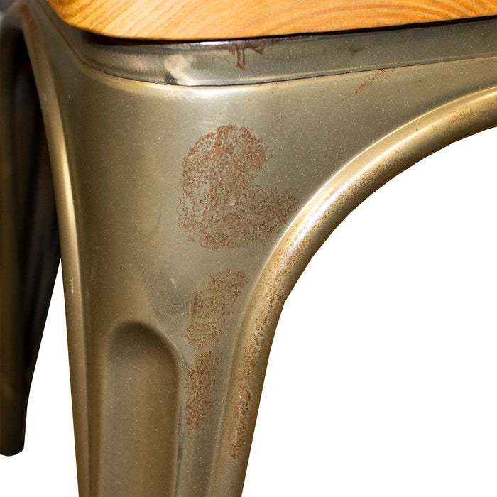 Tolix Style Palermo Chair - Gun Metal