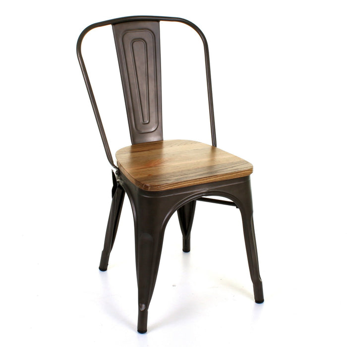 Palermo Chairs - Gun Metal