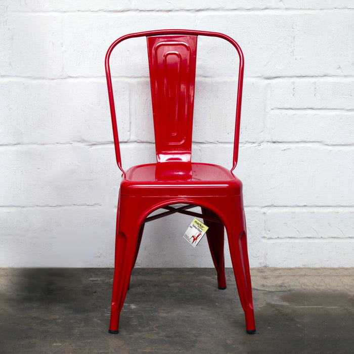 Tolix Style Siena Chair - Red