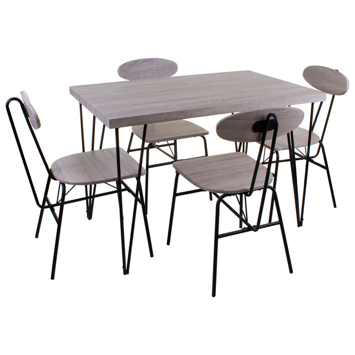 Tangier Dining Set - Grey Wood