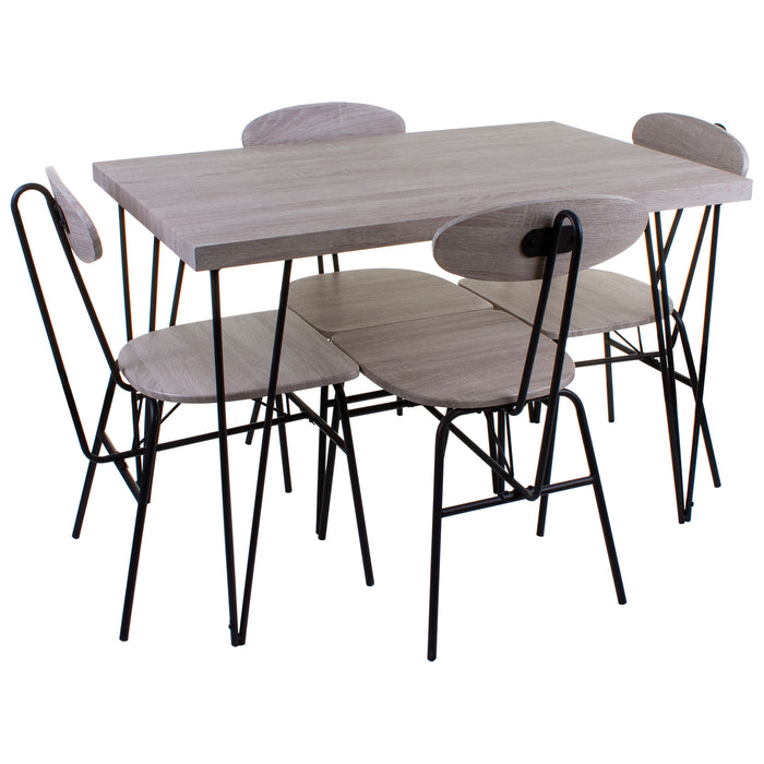Tangier Dining Set - Grey Wood