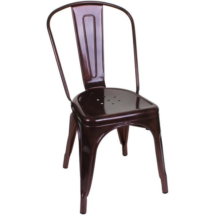 Tolix Style Siena Chair - Vintage Copper