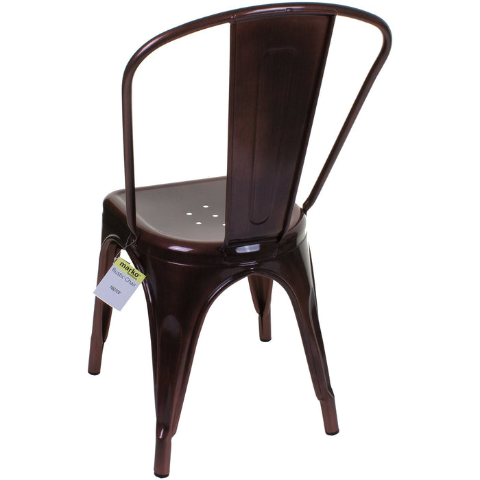 Tolix Style Siena Chair - Vintage Copper