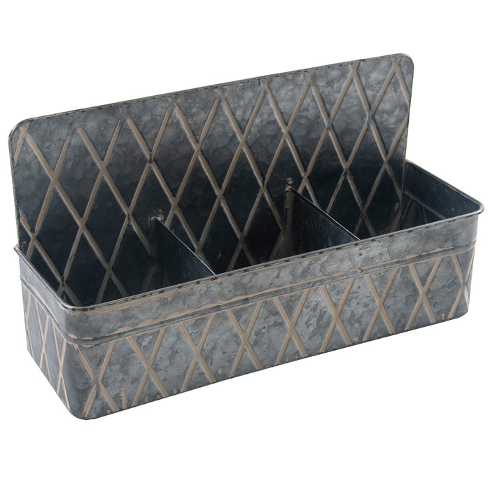 Galvanised Hanging Tray Planters