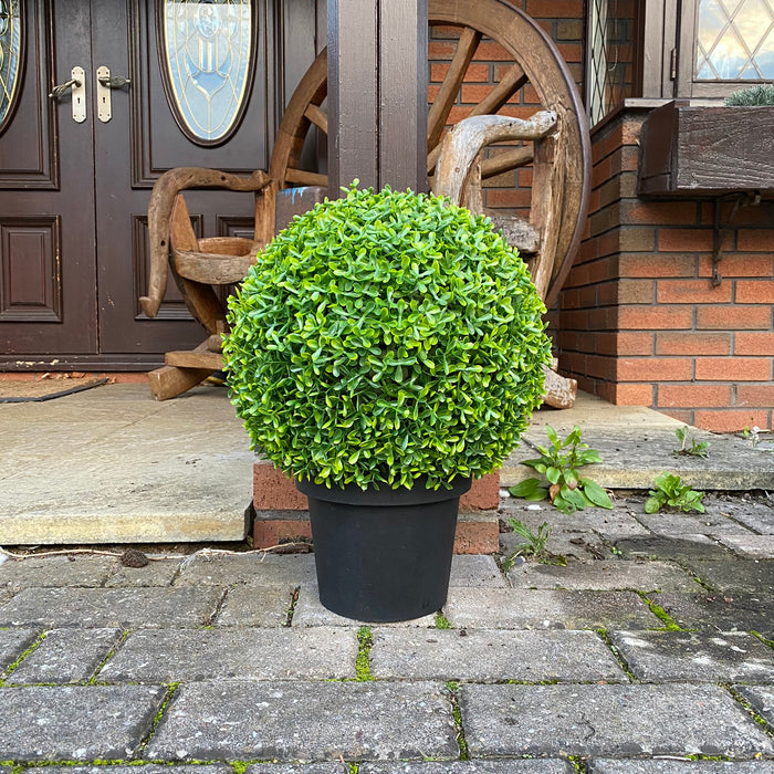 2x Topiary Tea Grass Ball Pot