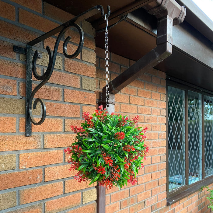 24cm Lavender Topiary Ball - Red