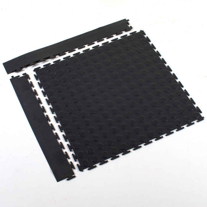 PVC Interlocking Floor Tiles & Edging Strips