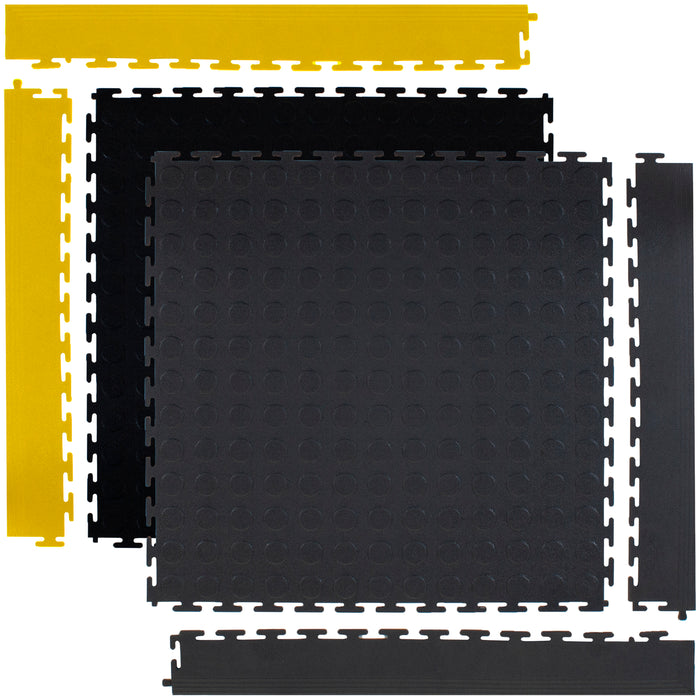 PVC Interlocking Floor Tiles & Edging Strips