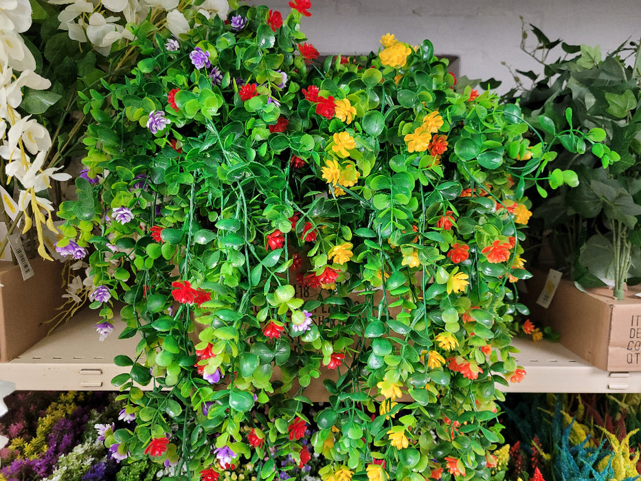 Hanging Plastic Cone Bush x5