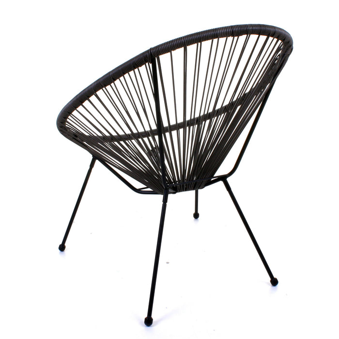 Rattan Egg Chair - Grey
