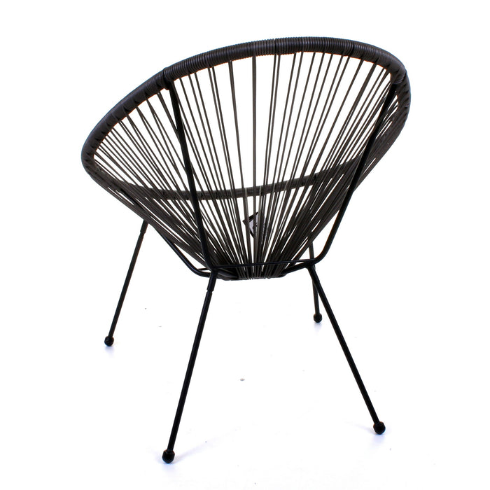 Rattan Egg Chair - Grey