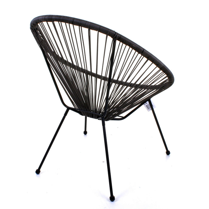 Rattan Egg Chair - Grey