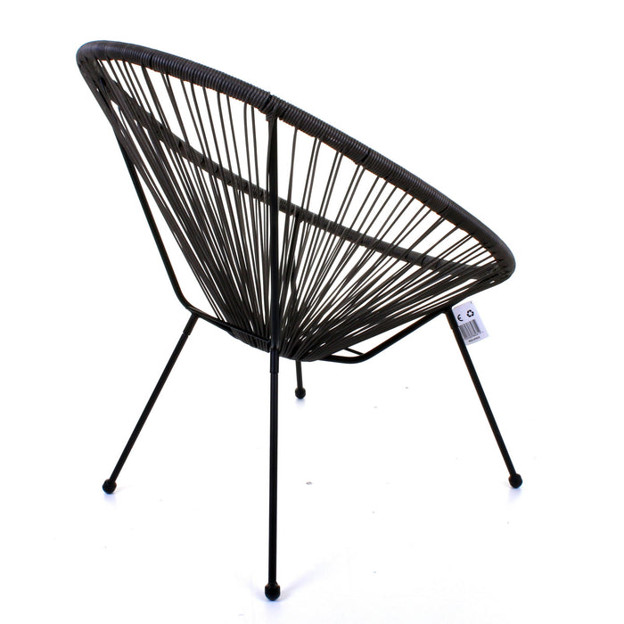 Rattan Egg Chair - Grey