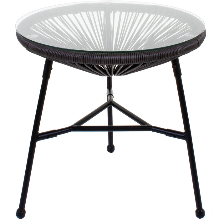3PC Rattan Egg Set - Grey