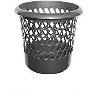Waste Paper Bin Silver