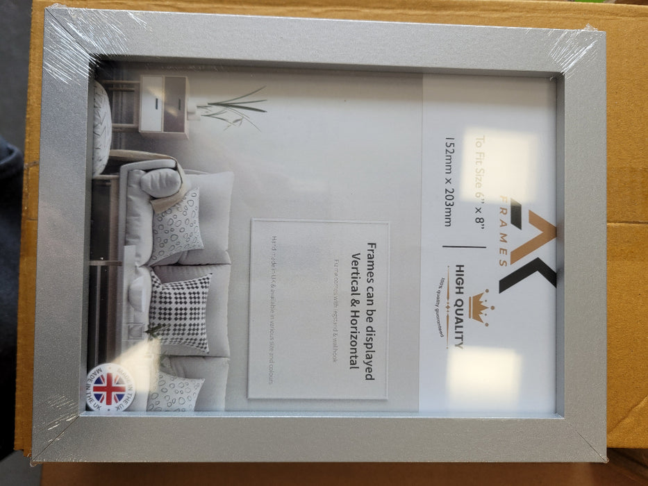 NDL 8x6 Silver Photo Frame