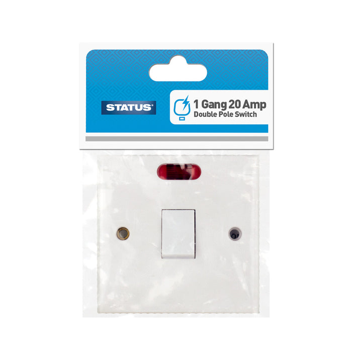 Double Pole Switch White