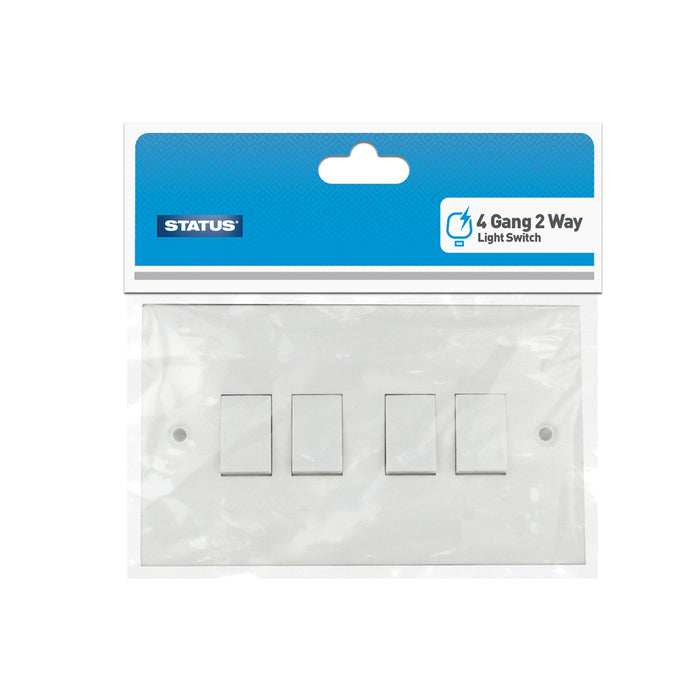 4 gang Light Switch White