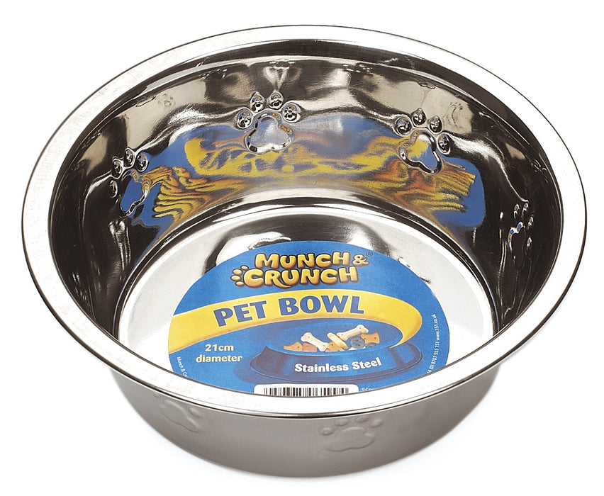 Metal Pet Bowl 21cm