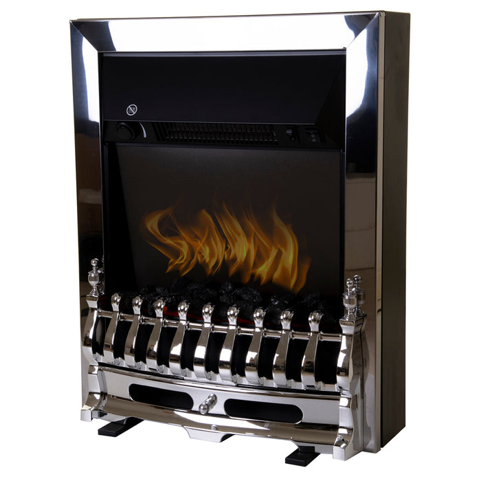 2000W Electric Fireplace - Inset or Freestanding - Silver