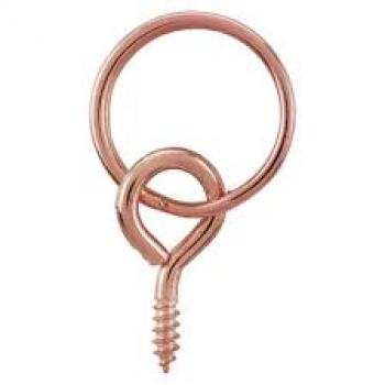 Screw Eye with Ring No.2 Copper