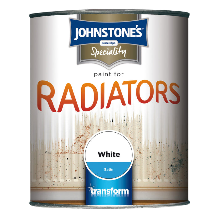 Johnstone's Satin Radiators Brilliant White 750ml