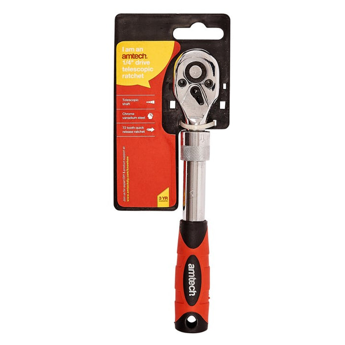 Telescopic Heavy Duty Ratchet Handle 1/4"