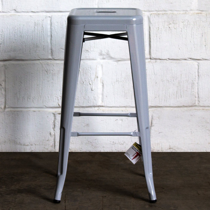 Orvieto Bar Stool - Pale Grey