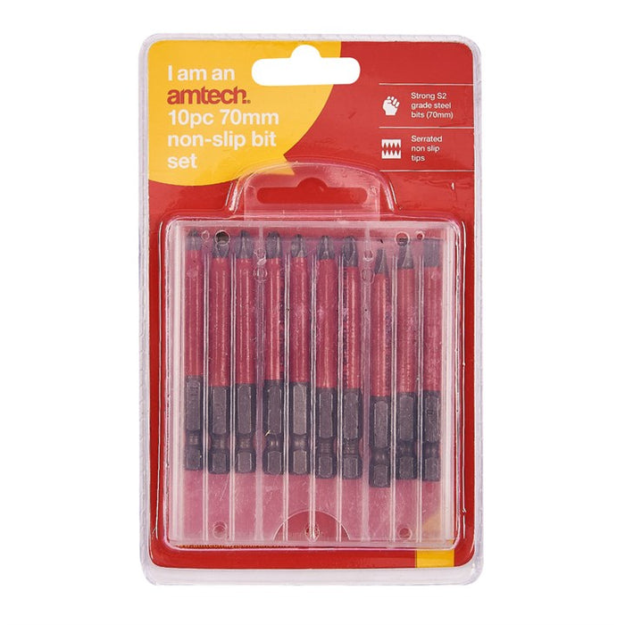 Drill and Screwdriver Bits Non Slip Bits 10pc 70mm
