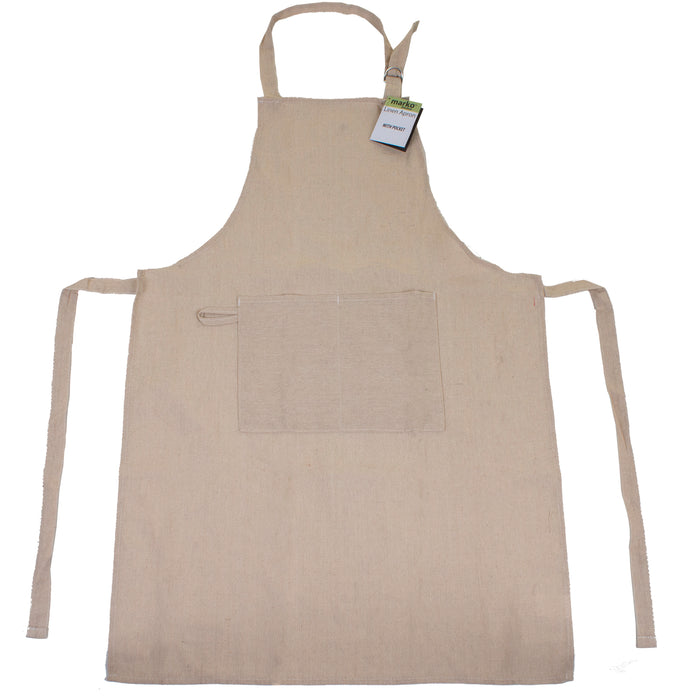 Linen Apron - With Pocket
