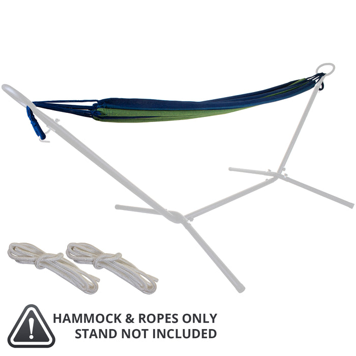 Blue Striped Hammock & Carry Bag